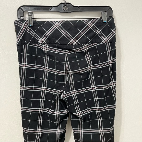 LE CHATEAU BLACK PLAID STRAIGHT LEG TROUSERS - Picture 7 of 10
